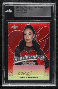 2021 Leaf Metal Pop Century Heartbreakers Auto 1/1 Holly Sonders #H-HS1 2qv