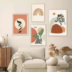 Modern Abstract Boho Style Leaves - Picture 1 of 9