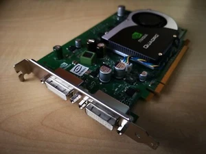nVidia Quadro FX570 256MB DDR2 Grafikkarte PCIe-16x Dual-DVI Top Zustand - Bild 1 von 3