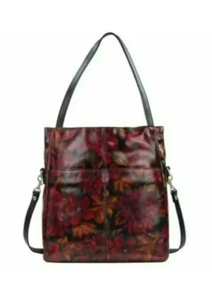 Patricia Nash Norland Large Leather Tote Bag-Rustic Mums-NWT-Orig. $229.00 - Image 1 of 4
