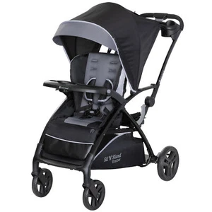 Sit N' Stand 5 in 1 Shopper Kinderwagen mit Baldachin und Korb, Stormy (offene Box) - Bild 1 von 12