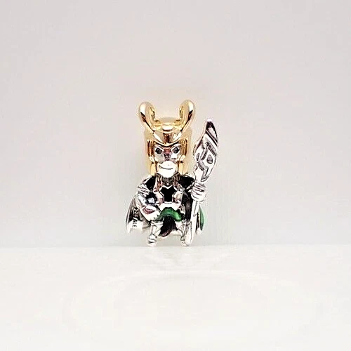 Authentic PANDORA #762764C01 Marvel Loki Charm