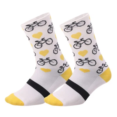 Meias de ciclismo masculinas femininas de bicicleta ciclismo esportes tornozelo XC BMX MTB azul - Imagem 1 de 4