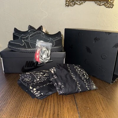 Size Men's 6.5 - Jordan 1 Retro Low OG SP x Travis Scott Black Phantom BRAND NEW - Image 1 of 4