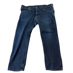 Pantalones de mezclilla Armani J45 para hombre 38 cortos * azul oscuro elásticos calce ajustado pierna recta - Imagen 1 de 13