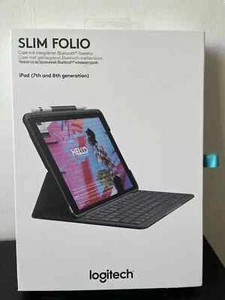 Logitech Slim Folio Bluetooth UK Tastatur Abdeckung für Apple iPad 7/8/9. Gen - Bild 1 von 8