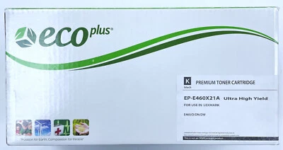 EcoPLus Lexmark E460X21A Toner Cartridge E460 E462 [15K Pages] - Image 1 of 2