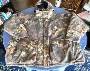 Arctic Shield Jacket - Mens Large Camo Mossy Oak Hunting Coat 2X XXL with HOOD - Picture 1 of 5