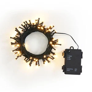 Mini Catena Luminosa LED da Esterno, 10 m, Verde, 100 LED Durevole Giardino Balcone Festa - Foto 1 di 3