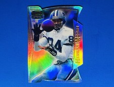 1996 Bowman’s Best Herman Moore Lions Best Cuts Die-cut Refractor Card #BC4