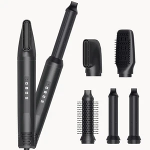 Air Hair Curling Föhnbürste Warmluftbürste Lockenstab Hairstyler Rundbürste 5IN1 - Bild 1 von 12
