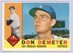 1960 Topps #234: DON DEMETER "Los Angeles Dodgers" ~ EX-MT to NM - Picture 1 of 2