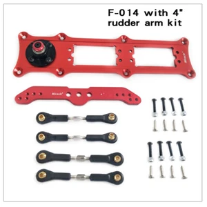Miracle Anodized Servo Dual Rudder Tray KIT with 4in Double Arm for RC Model - Picture 1 of 5