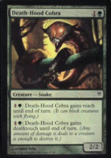 Death-Hood Cobra - Duel Decks: Jace vs. Vraska: #47, Magic: The Gathering Nm R32 - Image 1 of 1