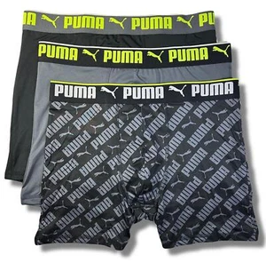 PUMA MEN'S 3 PACK - PHG 243 842 GREY - MEDIUM - UNDERWEAR X3 BOXER BRIEF - Picture 1 of 1
