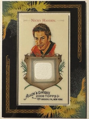 Nicky Hayden 2008 Topps Allen & Ginter Relics Racing Glove Swatch AGR-NH - Image 1 of 2