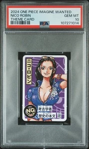 2024 One Piece Imagine Wanted Nico Robin Theme Card PSA 10 - Foto 1 di 2
