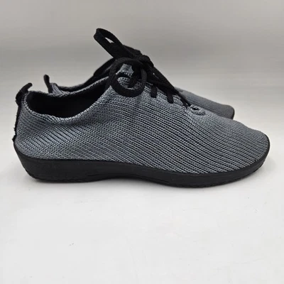 Arcopedico Zapatos Mujer 39 8.5 Informales Parte Superior Baja Tejida Tenis Gris Tela Con Cordones Foto 1 de 4