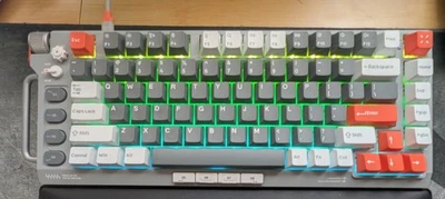 NUPHY × AKIRA40k Field75 HE Wired Magnetic WHITE SWITCH Keyboard, Lightly Used - Image 1 of 4