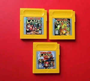 Donkey Kong Land 1 2 3 III Trilogy Nintendo Game Boy Games Authentic Tested - Picture 1 of 18