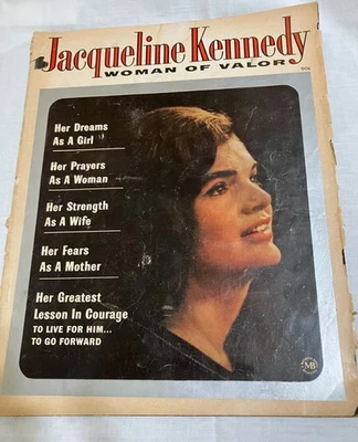 RARE VINTAGE  "JACQUELINE KENNEDY - WOMAN OF VALOR" Soft Back BOOK  - Image 1 of 4