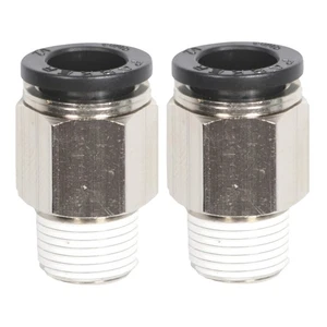 Paquete de montaje de bloqueo de empuje recto de tubería RapidAir 50100 3/8" macho NPT de 1/2" - Imagen 1 de 6