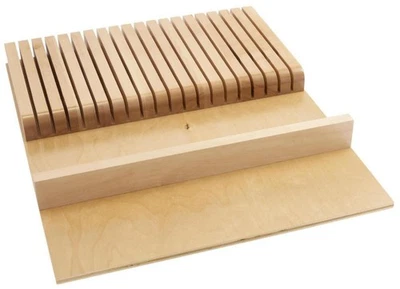 Rev-A-Shelf 4WKB-1 Классика Дерева 18-1/2"W Отделка для Подгонки Блока Ножа - Клен - Изображение 1 из 4