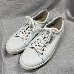 Ecco Women’s Shoes Size 39/ US 8-8.5 Soft 7 Gore-Tex White Lace Up - Picture 1 of 8