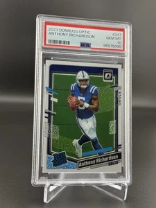 2023 Panini Donruss Optic - Rated Rookie Anthony Richardson #247 (RC) Gem PSA 10 - Picture 1 of 2