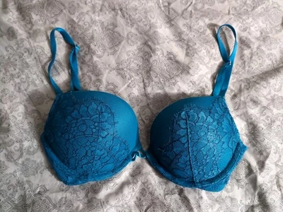 Sutiã Victorias Secret Bombshell acolchoado 34B azul turquesa - Imagem 1 de 4