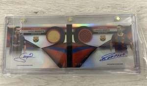BOOK CARD /25 INIESTA Y BUSQUETS AUTO Y PARCHE - Imagen 1 de 6