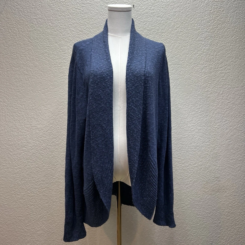 Kenneth Cole New York Acogedor Cárdigan Abierto Azul Índigo Talla XXL Foto 1 de 4