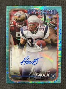 2024 Topps Chrome #BA-KFA Kevin Faulk Patriots Aqua Sonar Refractor AUTO /199 - Picture 1 of 2