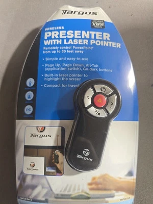 Targus Wireless Presenter with Laser Pointer 30 Ft Range AMP0302US NEW    - Image 1 of 2