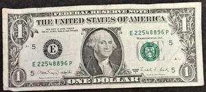 1988 A Richmond $1 Bill Double 88’s & 22’s Fancy Numbers Note - Picture 1 of 2