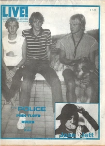 Live Magazine September 1982 Police YES RUSH Joan Jett Pink Floyd Queen French - Picture 1 of 3