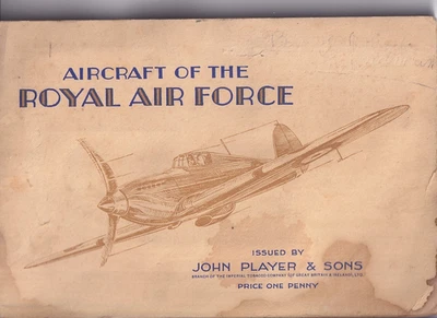 PLAYER'S - AIRCRAFT OF THE ROYAL AIR FORCE - 1938 - FULL SET IN ALBUM - Image 1 of 2