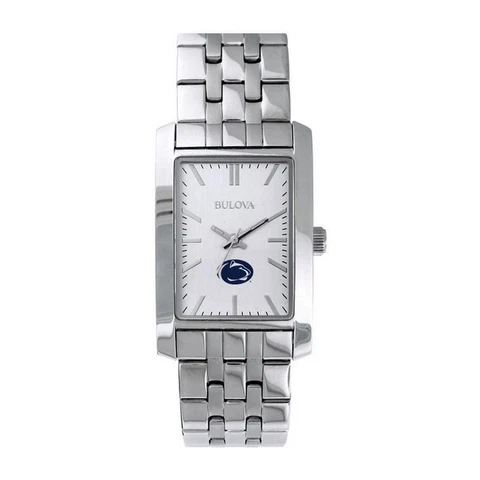 Women's Penn State University Bulova Silver Rectangle Watch Cover