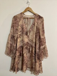 Stevie May Size M Women’s Dress Multicoloured Long Sleeve Party Cocktail V-Neck - Bild 1 von 12