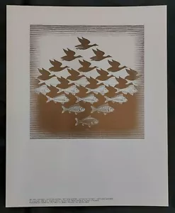 M.C. Escher aire y agua aprox. 24 x 30 cm póster imagen / Sky and Water / Cordon Art - Imagen 1 de 6