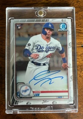 2020 Bowman Chrome Gavin Lux Rookie On Card Autograph RC Free Shipping - Image 1 of 3