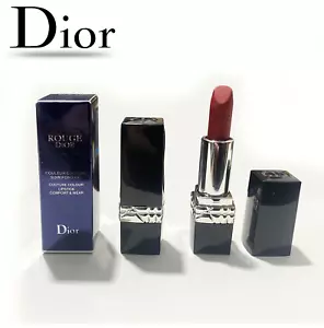 DIOR LIPSTICK 999 ROUGE DIOR COMFORT & WEAR ROUGE DIOR MAKEUP TRAVEL SIZE 1,5g - Picture 1 of 17