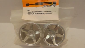 HPI Racing #2175 CHROME Super Star MT Wheels Fr. for RC10T NIB - Picture 1 of 2