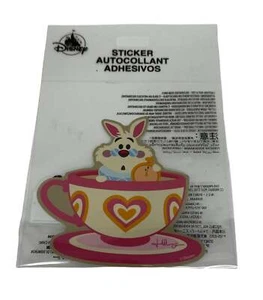 Disney Alice in Wonderland White Rabbit in Teacup Tech Sticker by Jerrod Maruyam - Picture 1 of 1