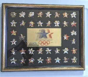 Vintage 1982/1983 Los Angeles Olympic Pin Back Collection Serie 2 Set Edición Limitada - Imagen 1 de 7