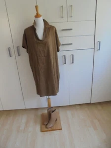 FABIANA FILIPPI knielanges Kurzarm Tunika Blusen Kleid,karamell,Gr.38-40 M/L,neu - Bild 1 von 8