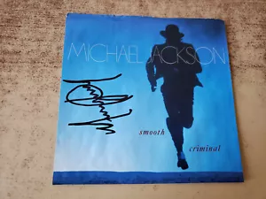 HAND AUTOGRAPH 1980s VG+ Michael Jackson – Smooth Criminal SLEEVE ONLY 45 - Imagen 1 de 3