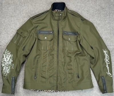 Speed and Strength Womens Embroidered Green Full Zip Lined Riding Jacket Size XL - Image 1 of 4