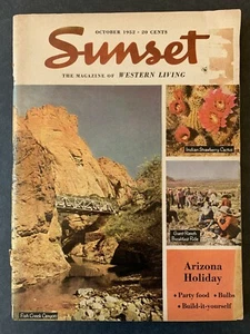 Sunset Magazine October 1952 1950's Lifestyle Travel Recipes Gardening Ads - Bild 1 von 10