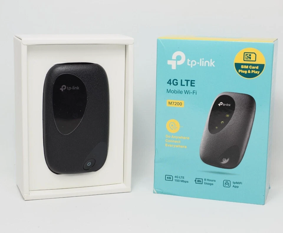 * TP-Link M7200 4G LTE-Advanced Mobiler WLAN-Router / Hotspot – Black - Bild 1 von 1